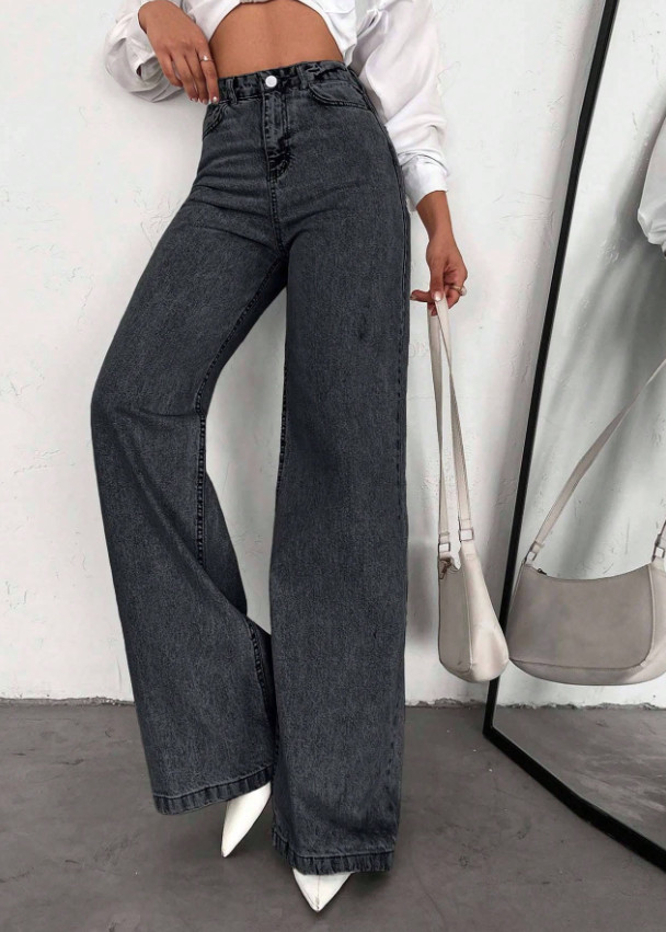 SPODNIE JEANS WYSOKI STAN