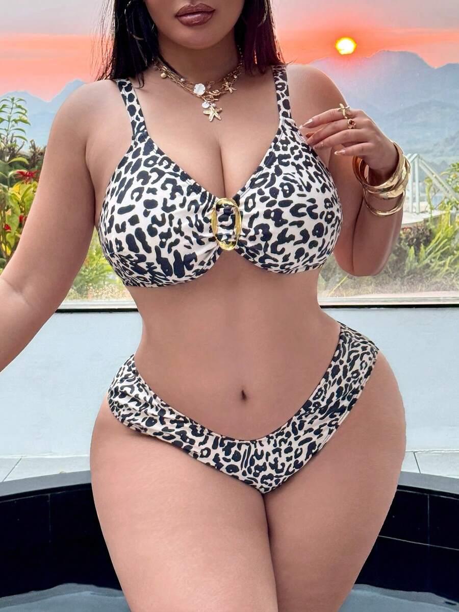 dwuczęściowy STRÓJ KĄPIELOWY ANIMAL PRINT