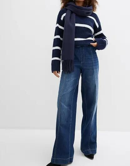 SPODNIE JEANSOWE DAMSKIE