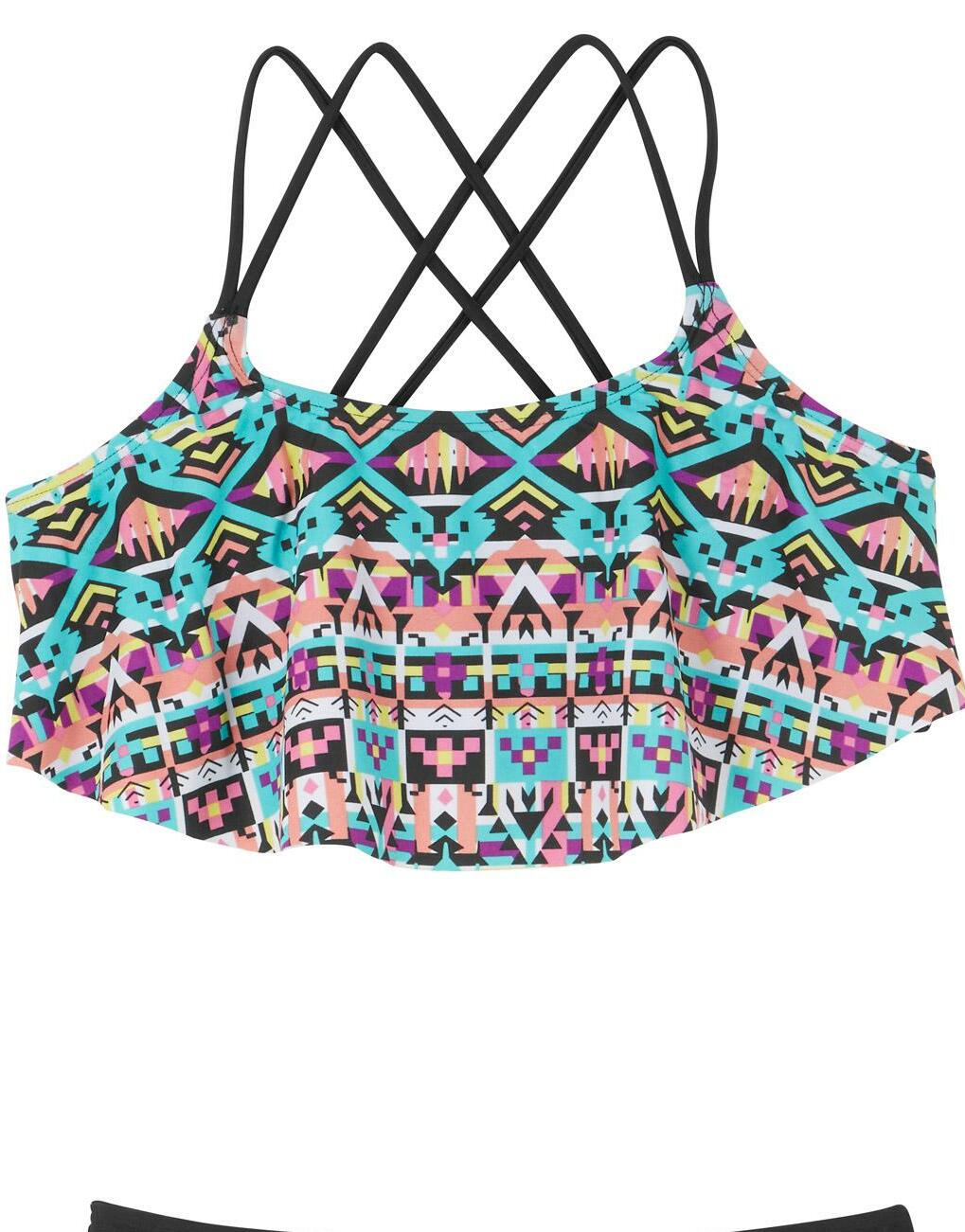 kolorowa góra od bikini 