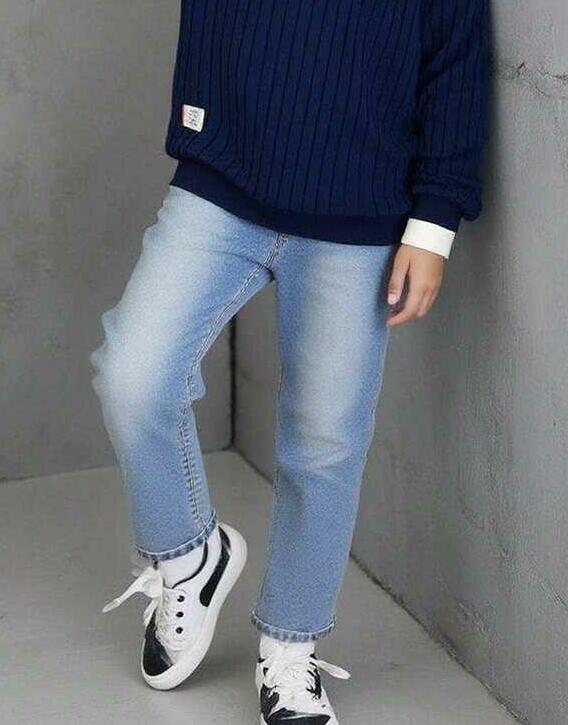 NIEBIESKIE SPODNIE JEANS