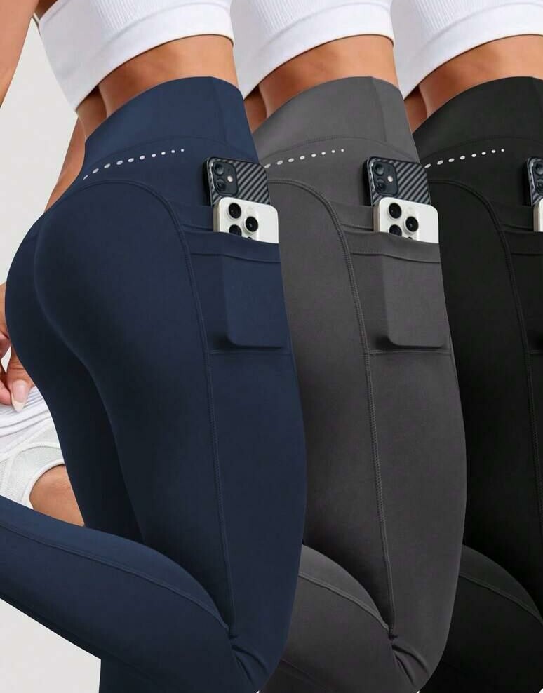 legginsy wysoki stan 2-pack