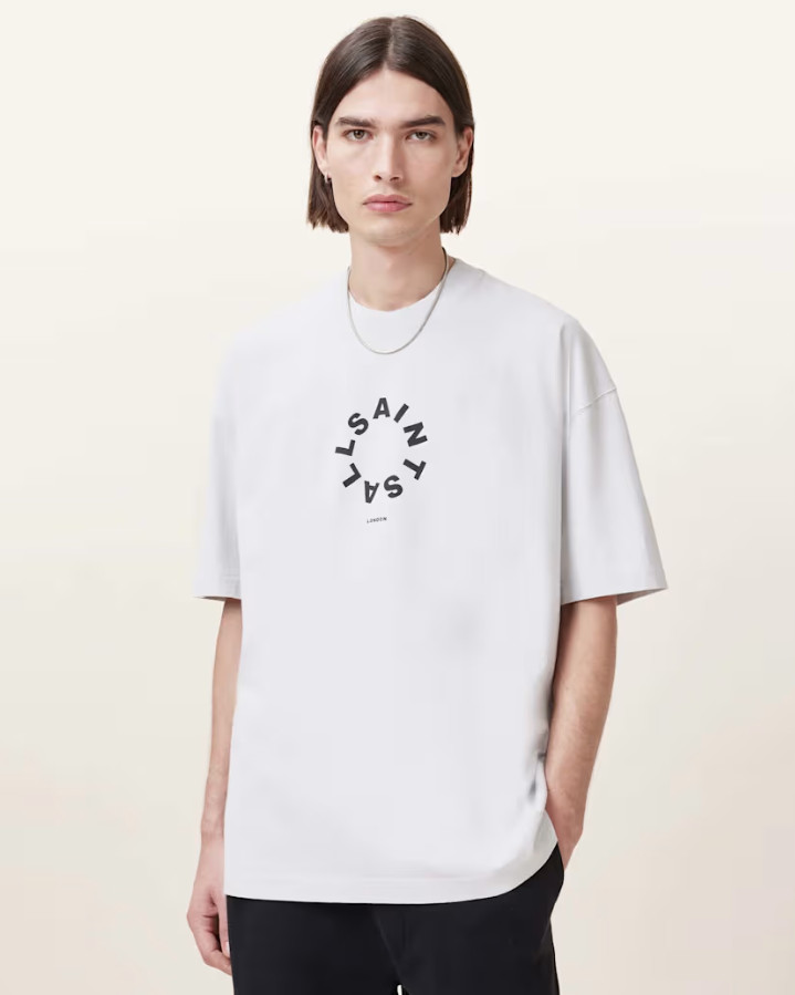 SZARY T-SHIRT LOGO