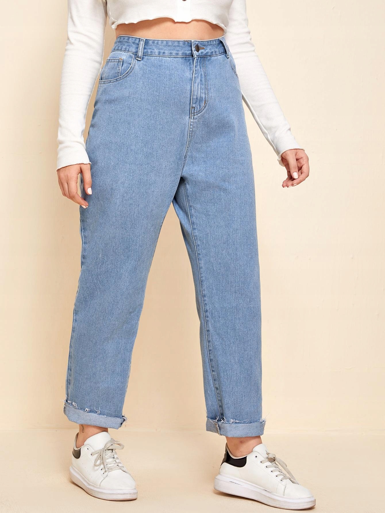 NIEBIESKIE SPODNIE JEANS