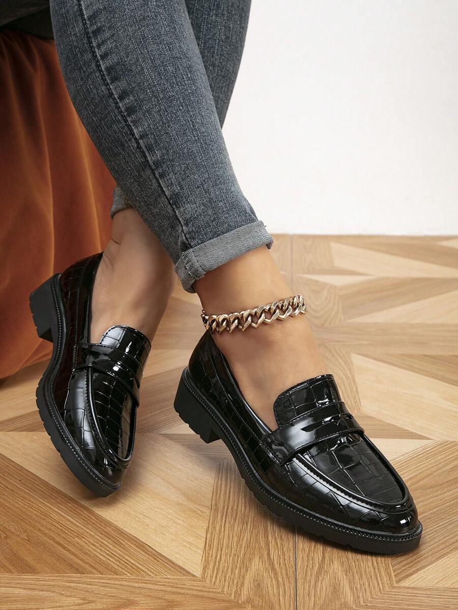 CZARNE MOKASYNY CASUAL