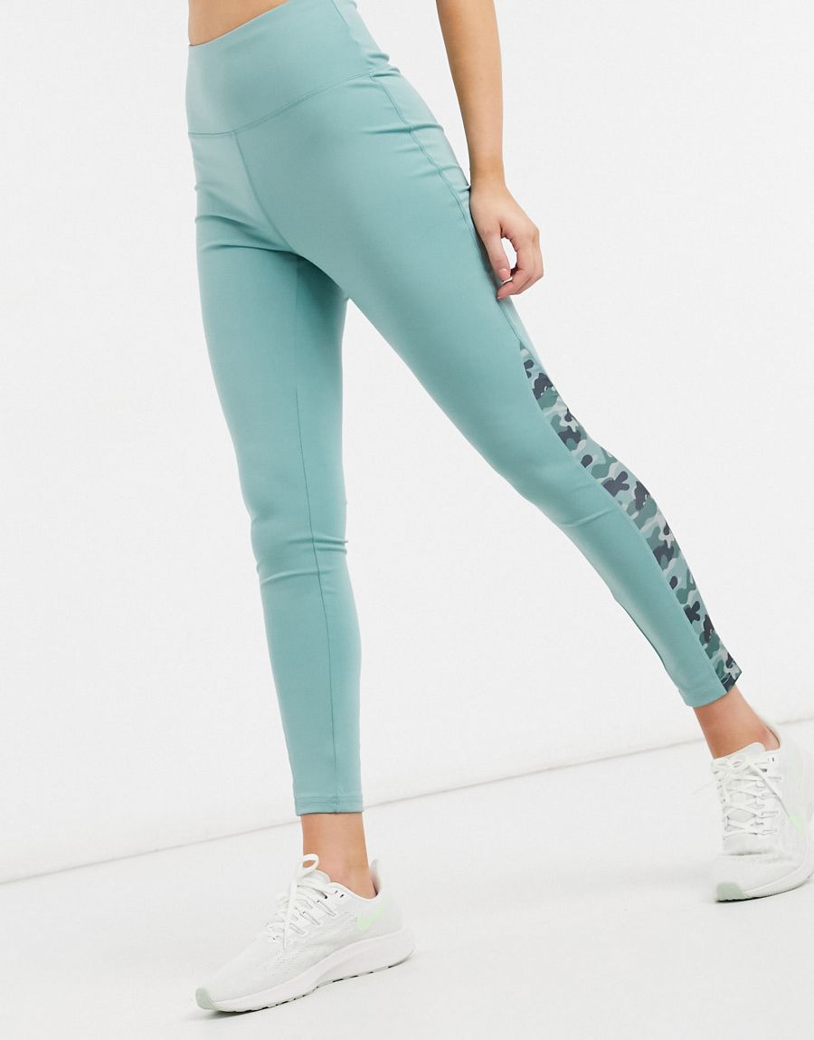ZIELONE LEGGINSY WYSOKI STAN 