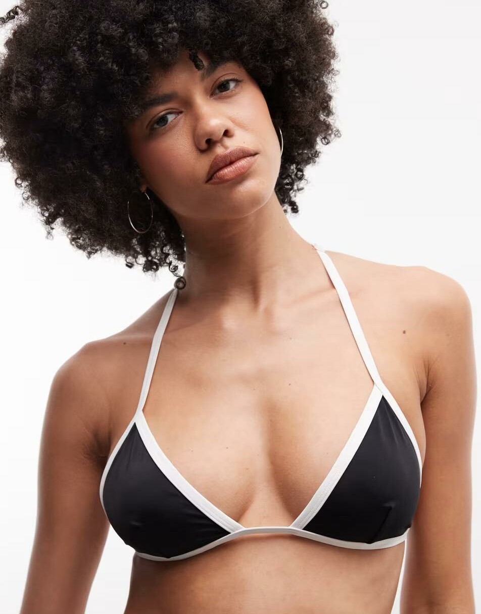 wiązana góra od bikini kontrast