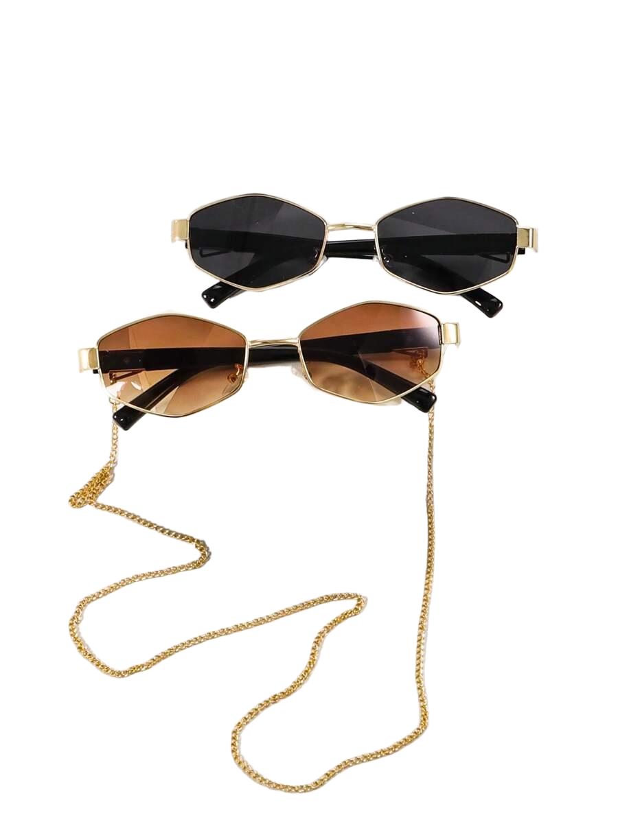 OKULARY PRZECIWSŁONECZNE łańcuszek 2-pack