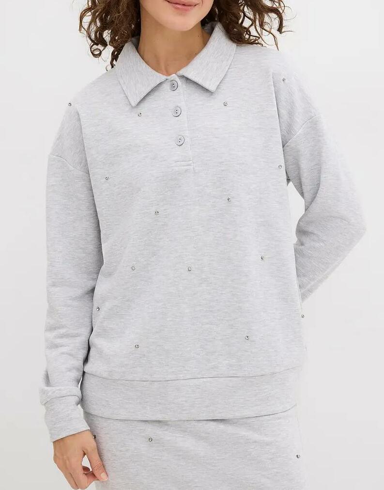 BLUZA DAMSKA REGULAR BAWEŁNIANA 