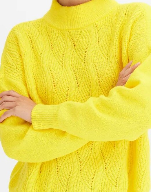 SWETER DAMSKI PÓŁGOLF DO BIODER