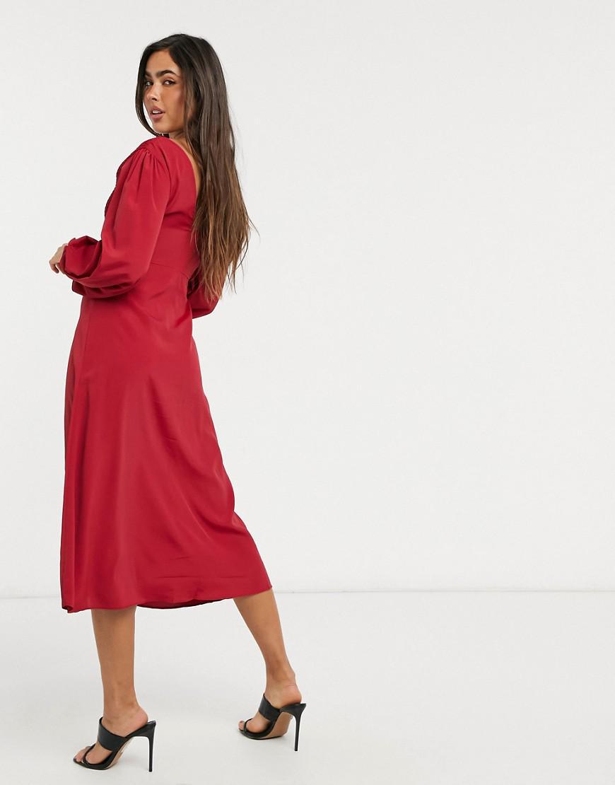 MIDI SUKIENKA V NECK