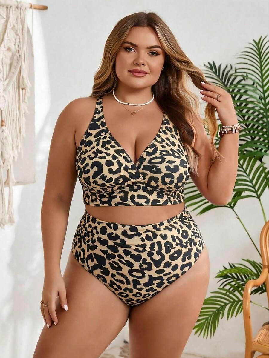 DWUCZĘŚCIOWY STRÓJ KĄPIELOWY ANIMAL PRINT