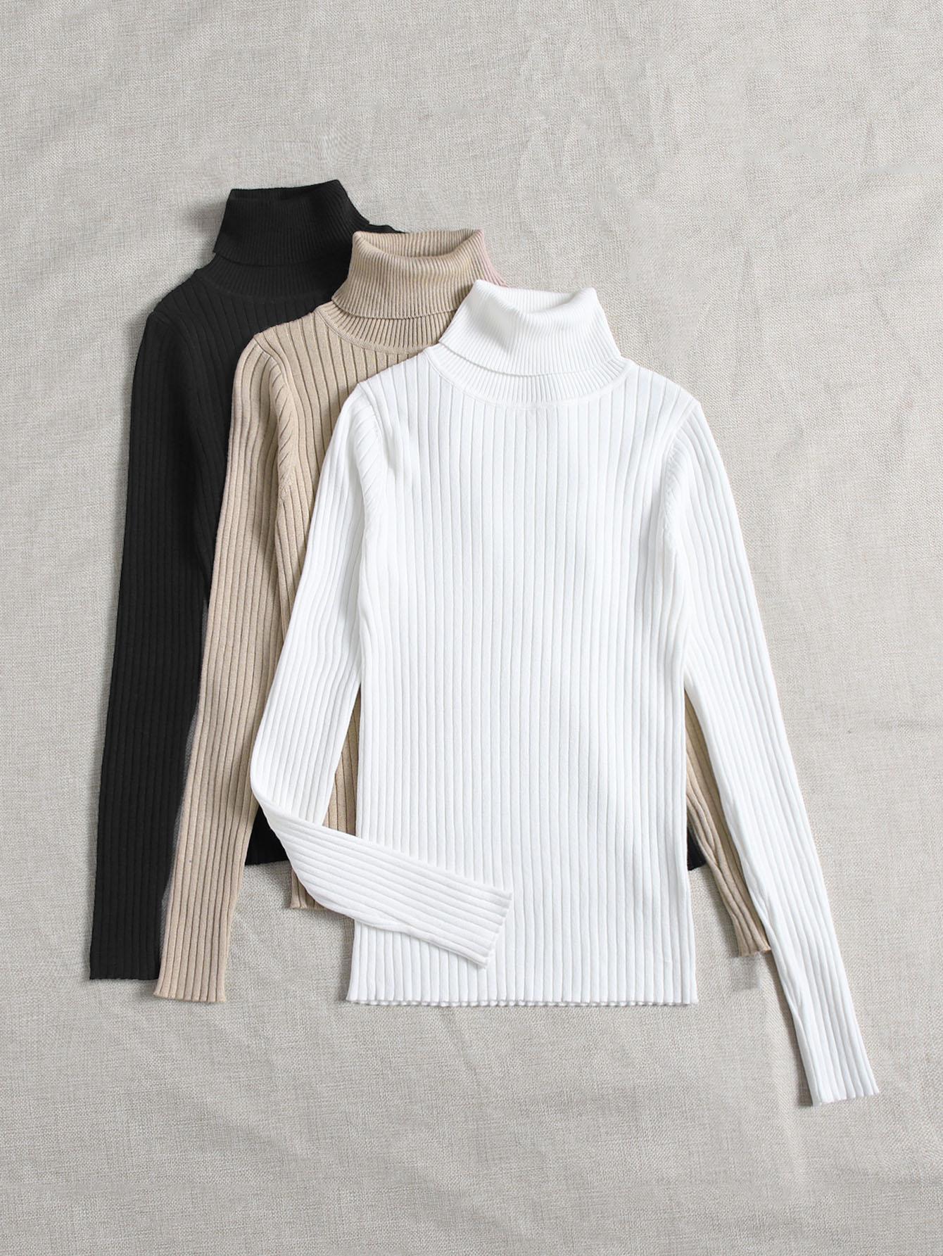 czarny sweter golf