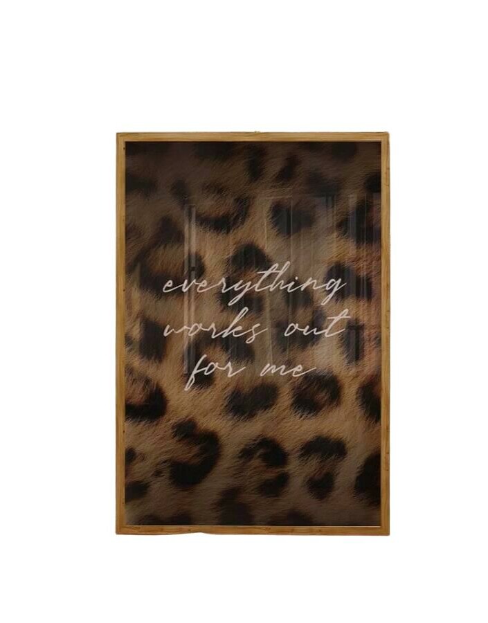 plakat animal print napis