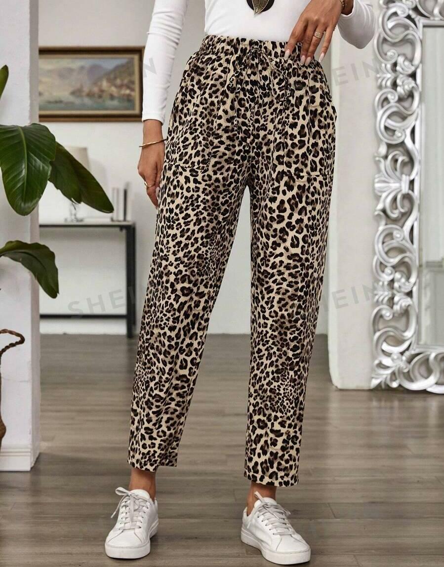 SPODNIE ANIMAL PRINT CASUAL 