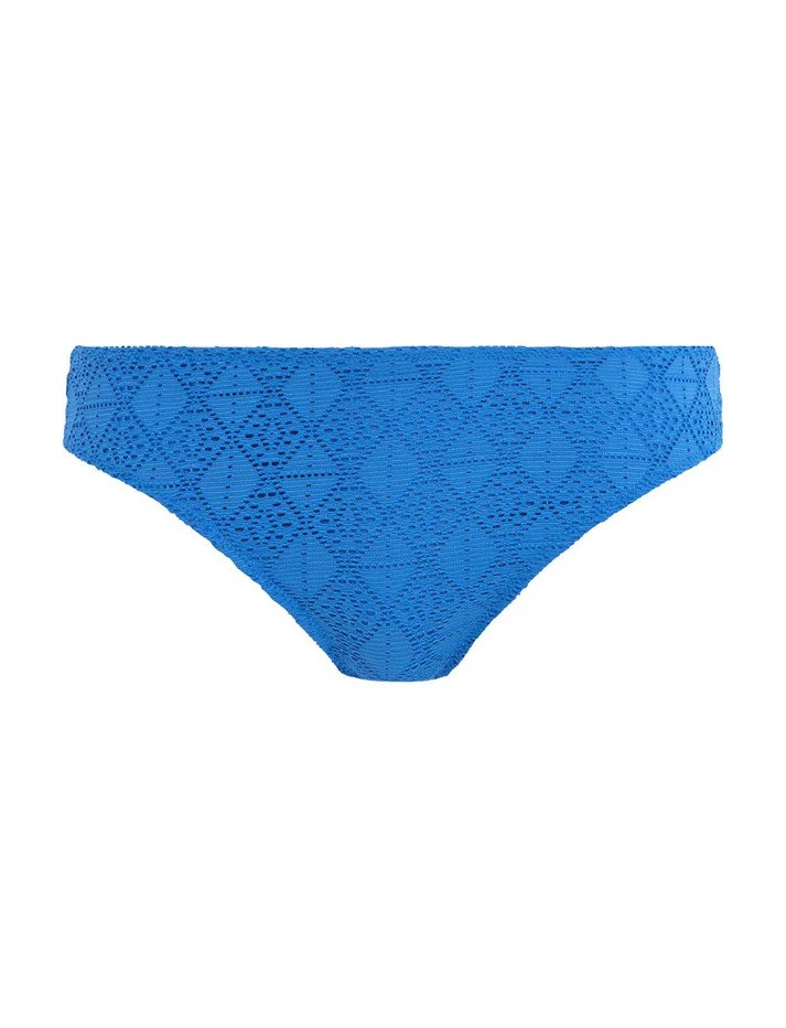 niebieski dół od bikini koronka