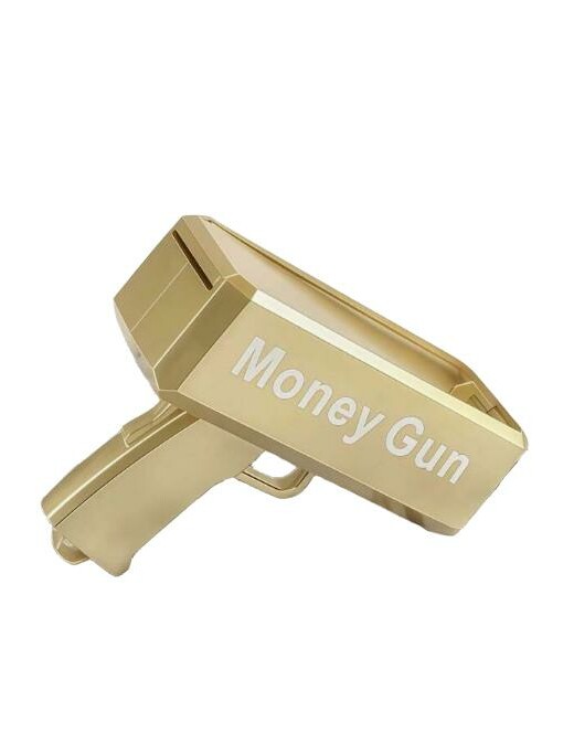 złoty PISTOLET NA BANKNOTY