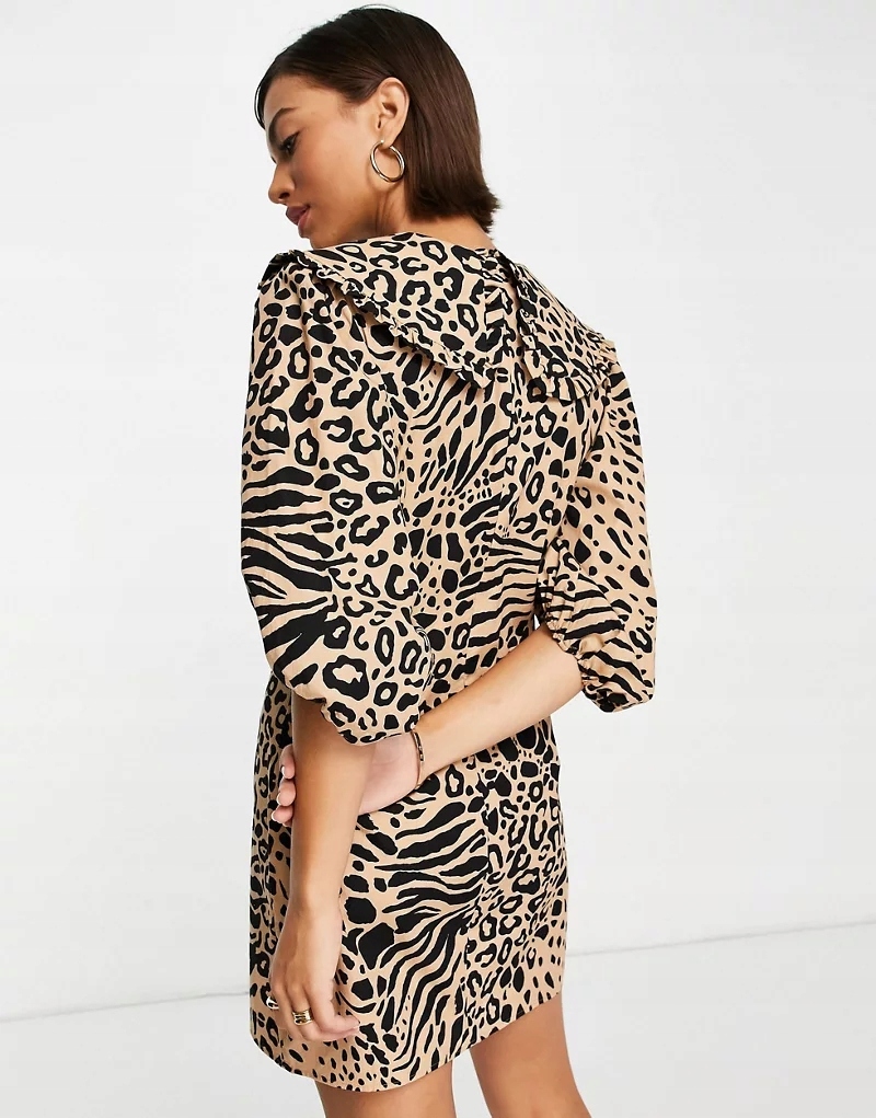 mini sukienka animal print