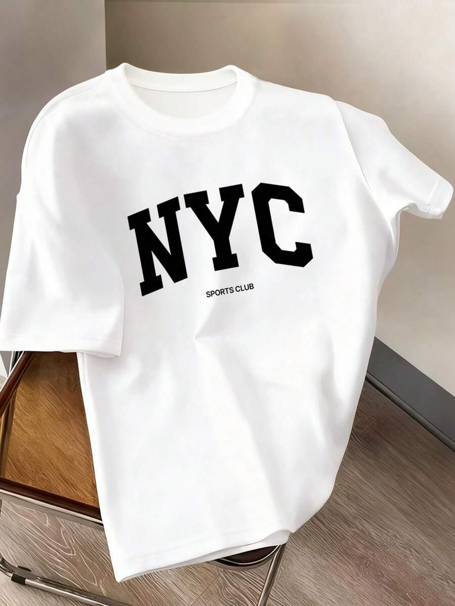 biały t-shirt nadruk