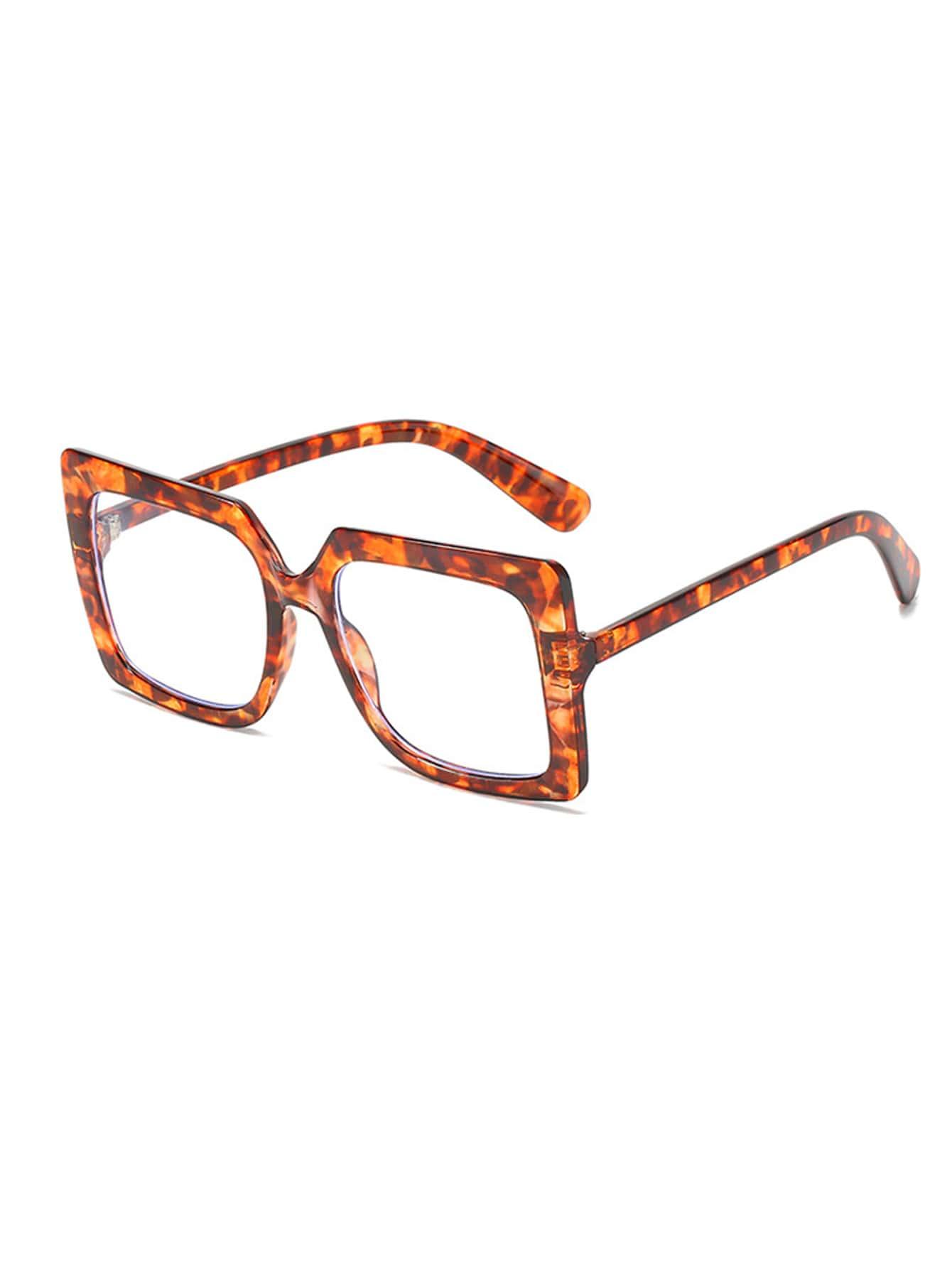 okulary zerówki animal print