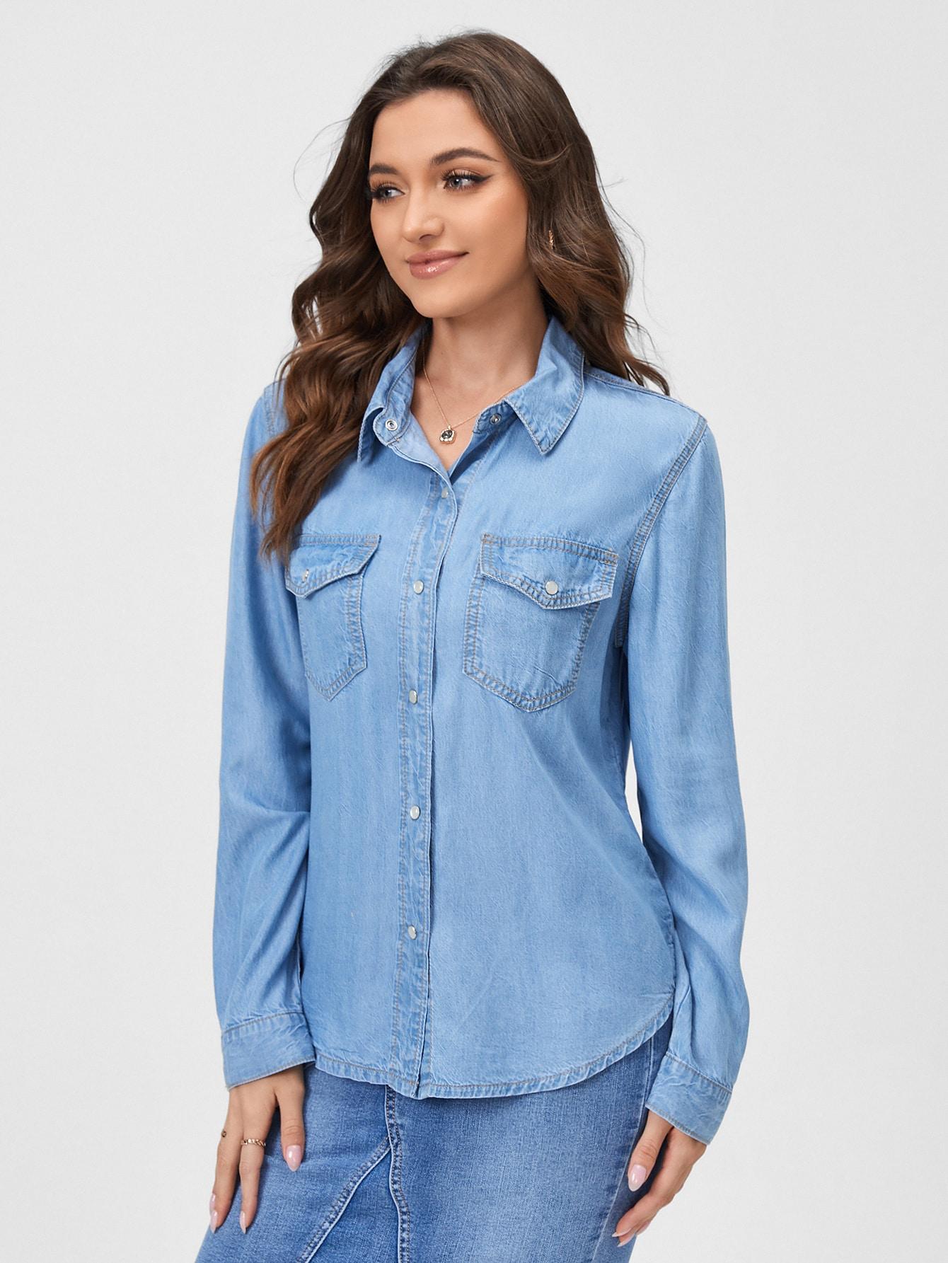 NIEBIESKA KOSZULA JEANS