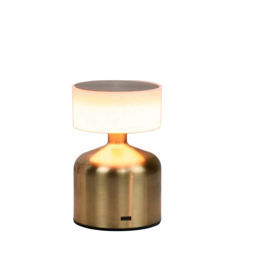 złota lampka bezprzewodowa USB