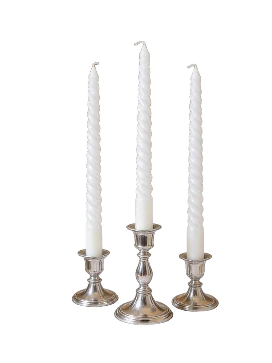 białe świece 4-pack 