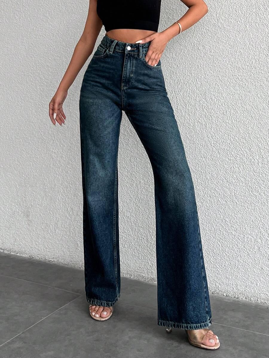 PROSTE SPODNIE JEANS