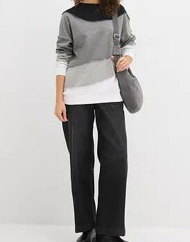 BLUZA DAMSKA BAWEŁNIANA WKŁADANA PRZEZ GŁOWĘ