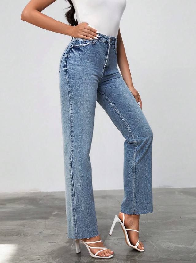 NIEBIESKIE SPODNIE JEANS