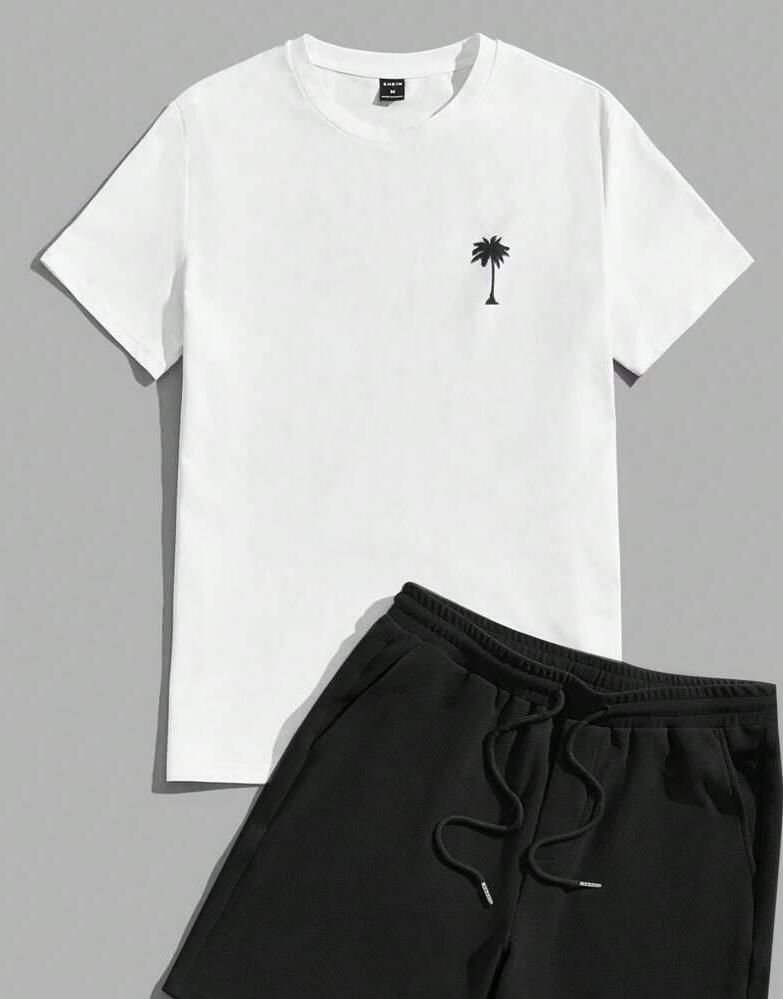 BIAŁY T-SHIRT nadruk 