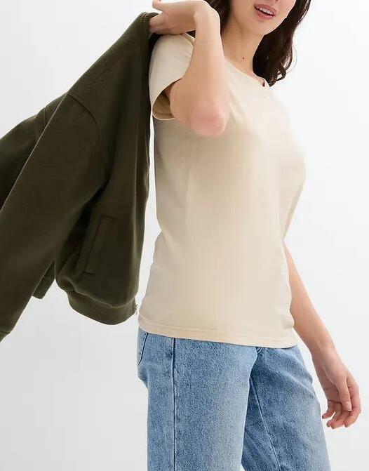 BAWEŁNIANY T-SHIRT DAMSKI