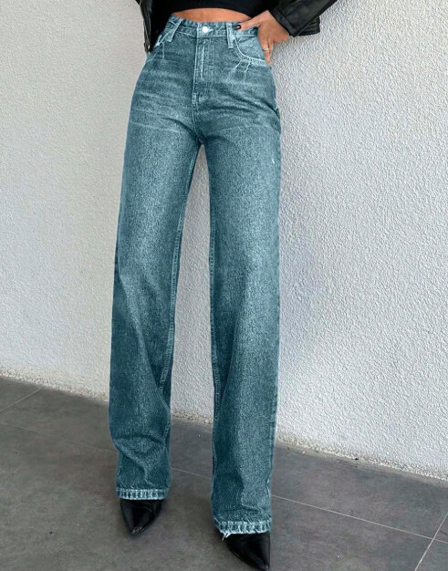 spodnie jeans prosta nogawka