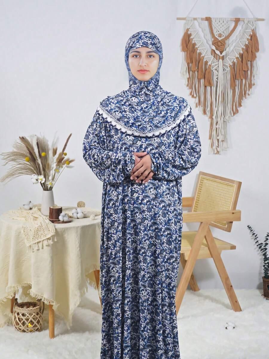 niebieska maxi sukienka 