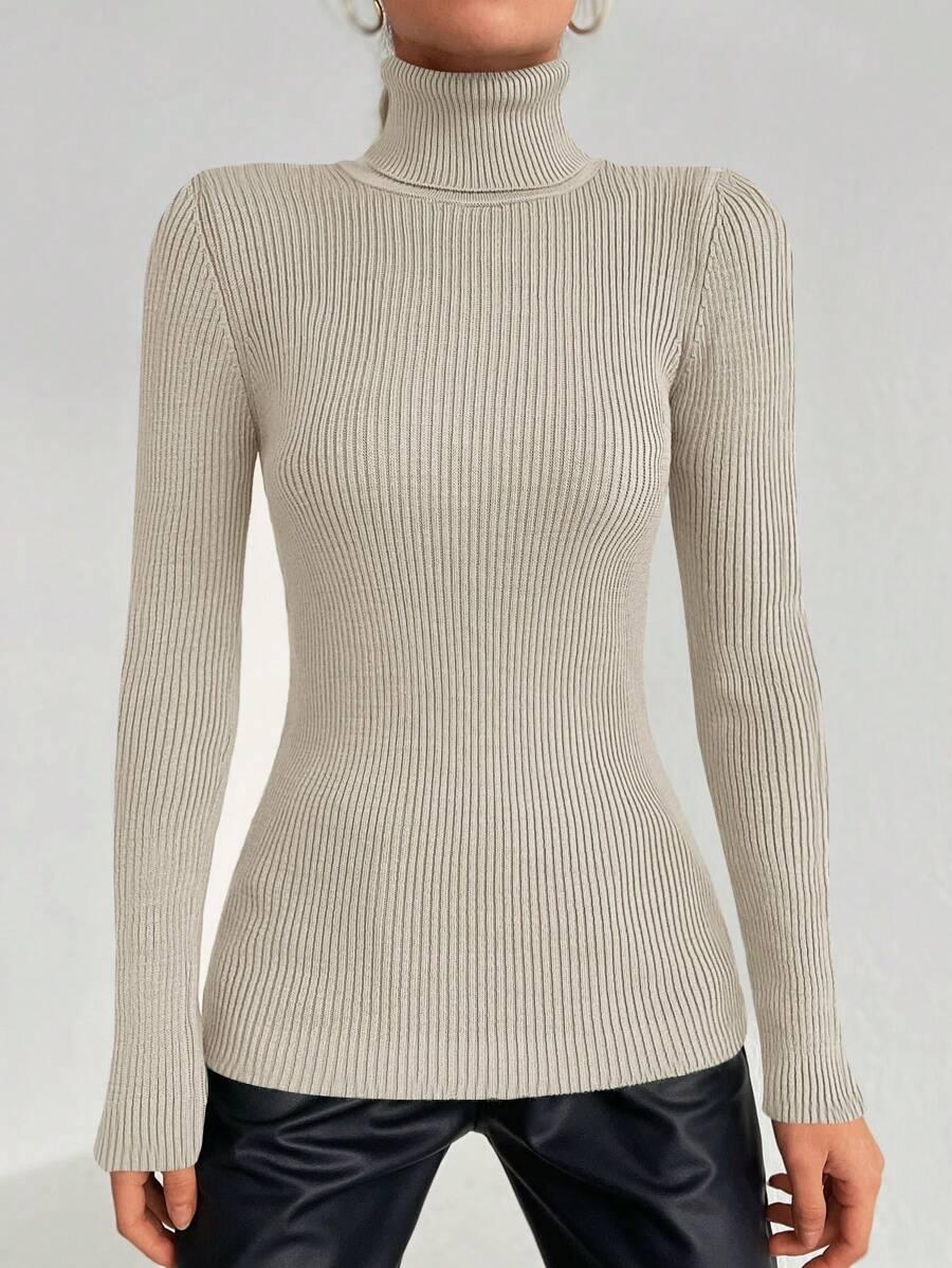 BEŻOWY SWETER GOLF