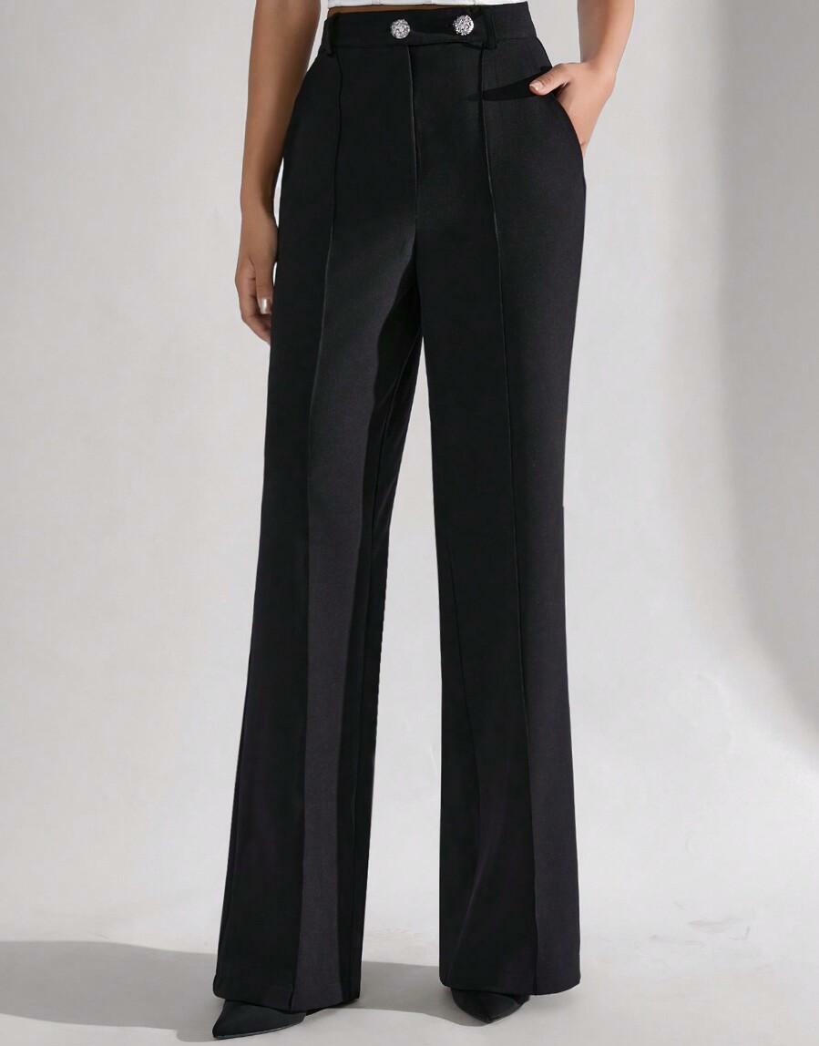 ELEGANCKIE SPODNIE GUZIKI