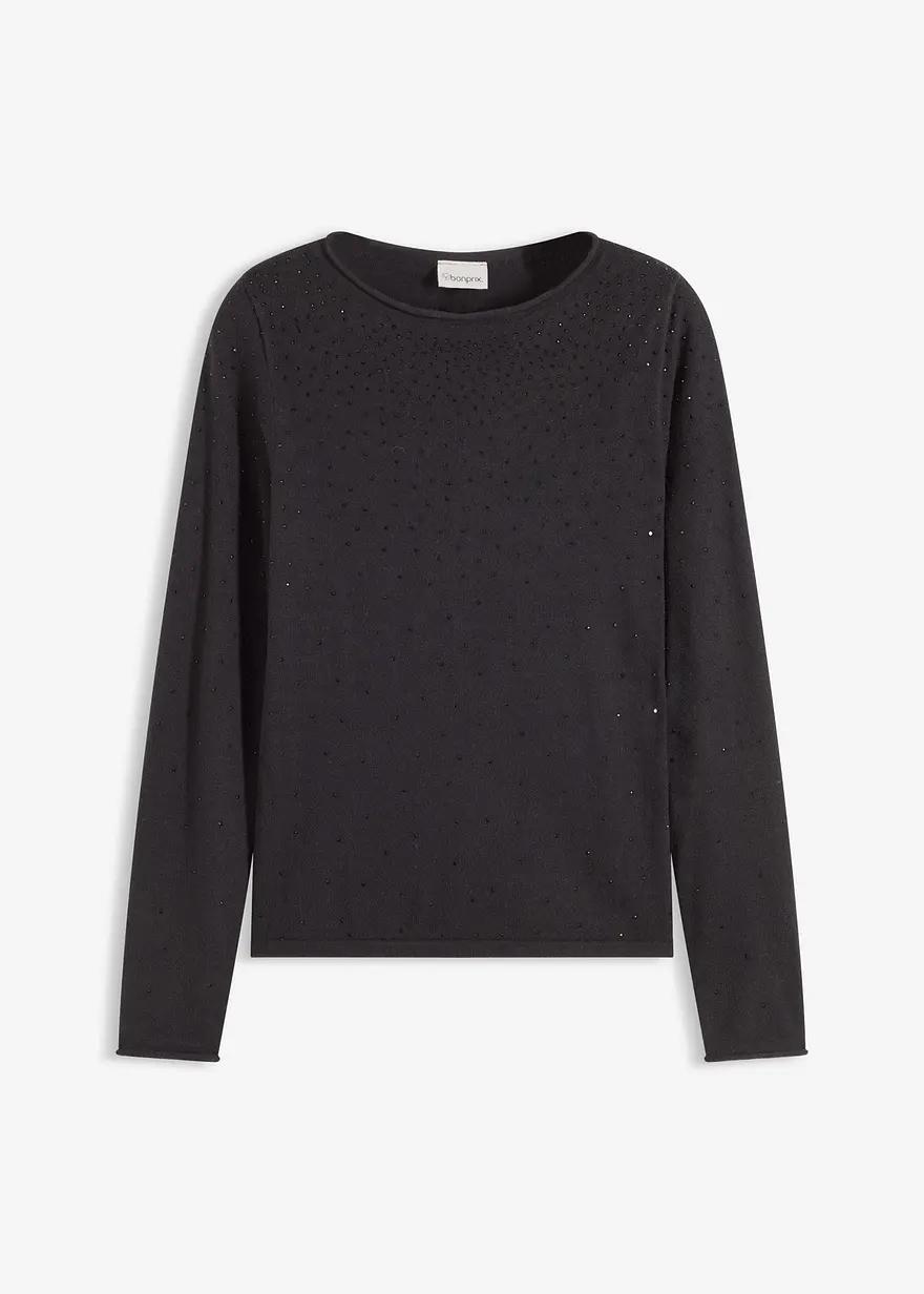 SWETER Z cyrkoniami