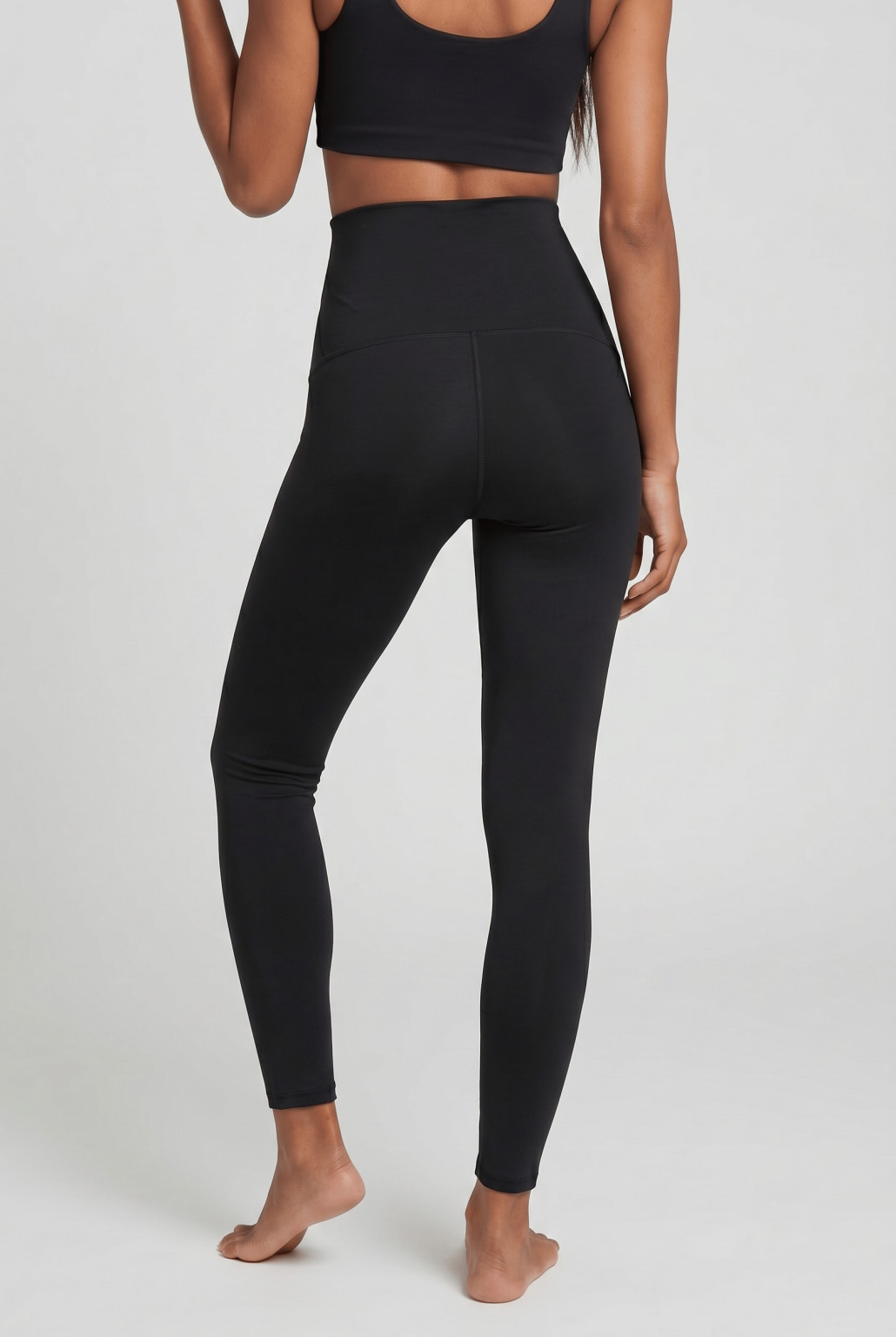 czarne legginsy wysoki stan