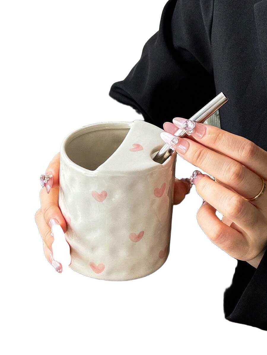 CERAMICZNY KUBEK wzór serce