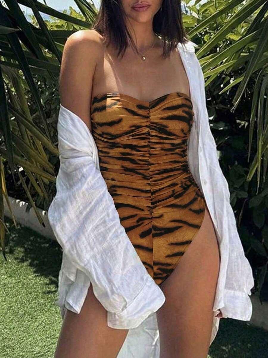 JEDNOCZĘŚCIOWY STRÓJ KĄPIELOWY ANIMAL PRINT