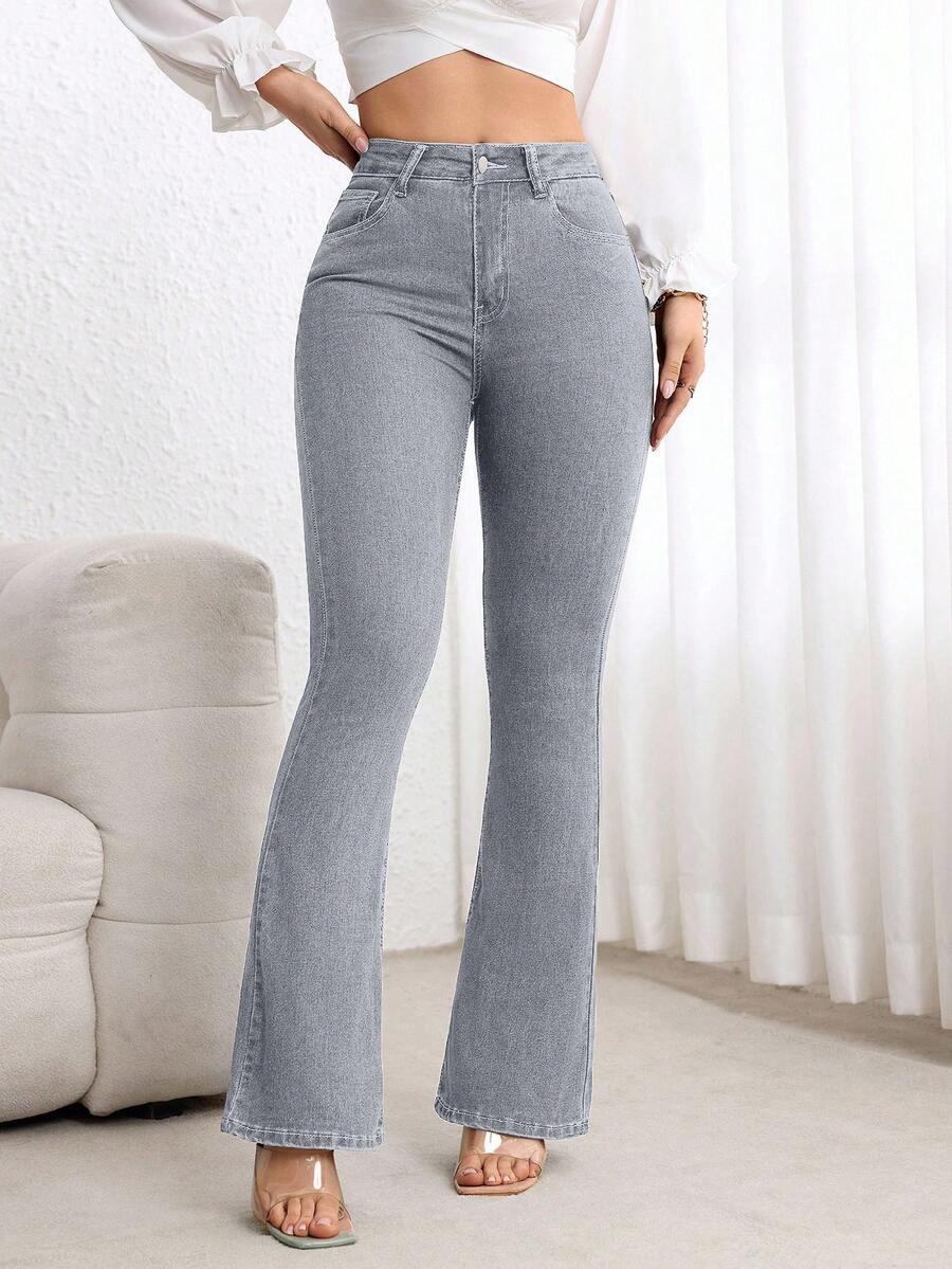 szare spodnie jeans