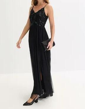 SUKIENKA WIECZOROWA MAXI PLUS SIZE DEKOLT V 