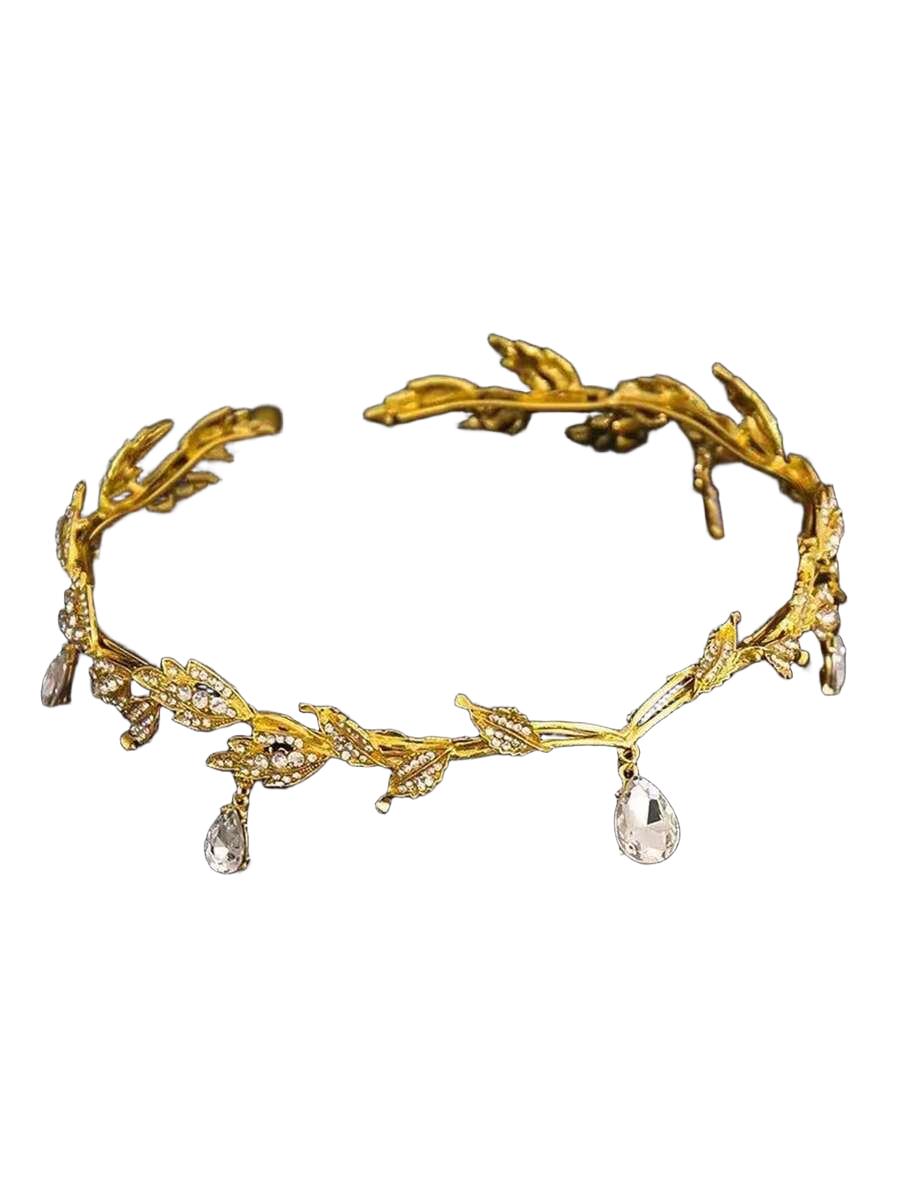złota tiara zdobienie
