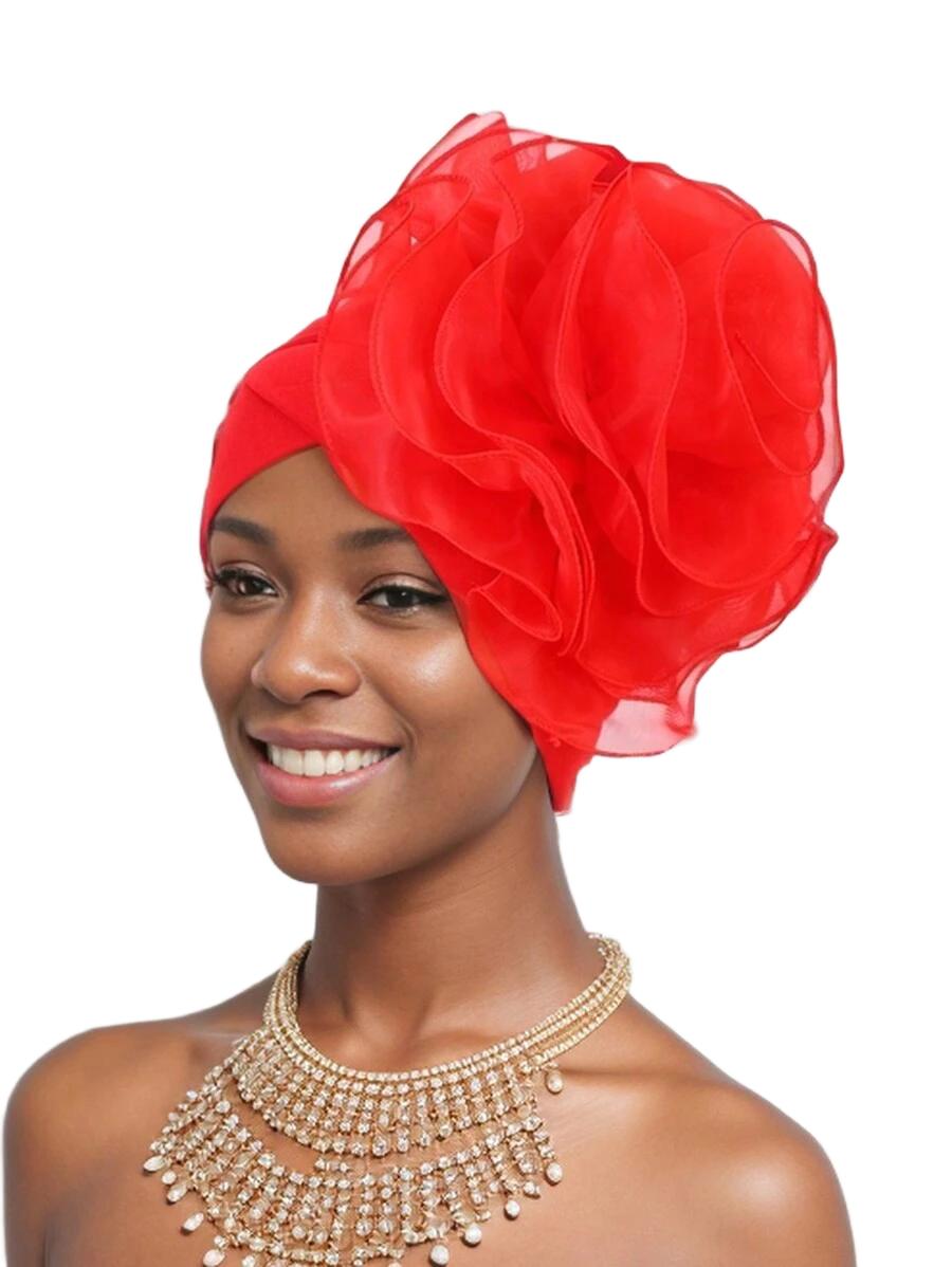 czerwony turban róża