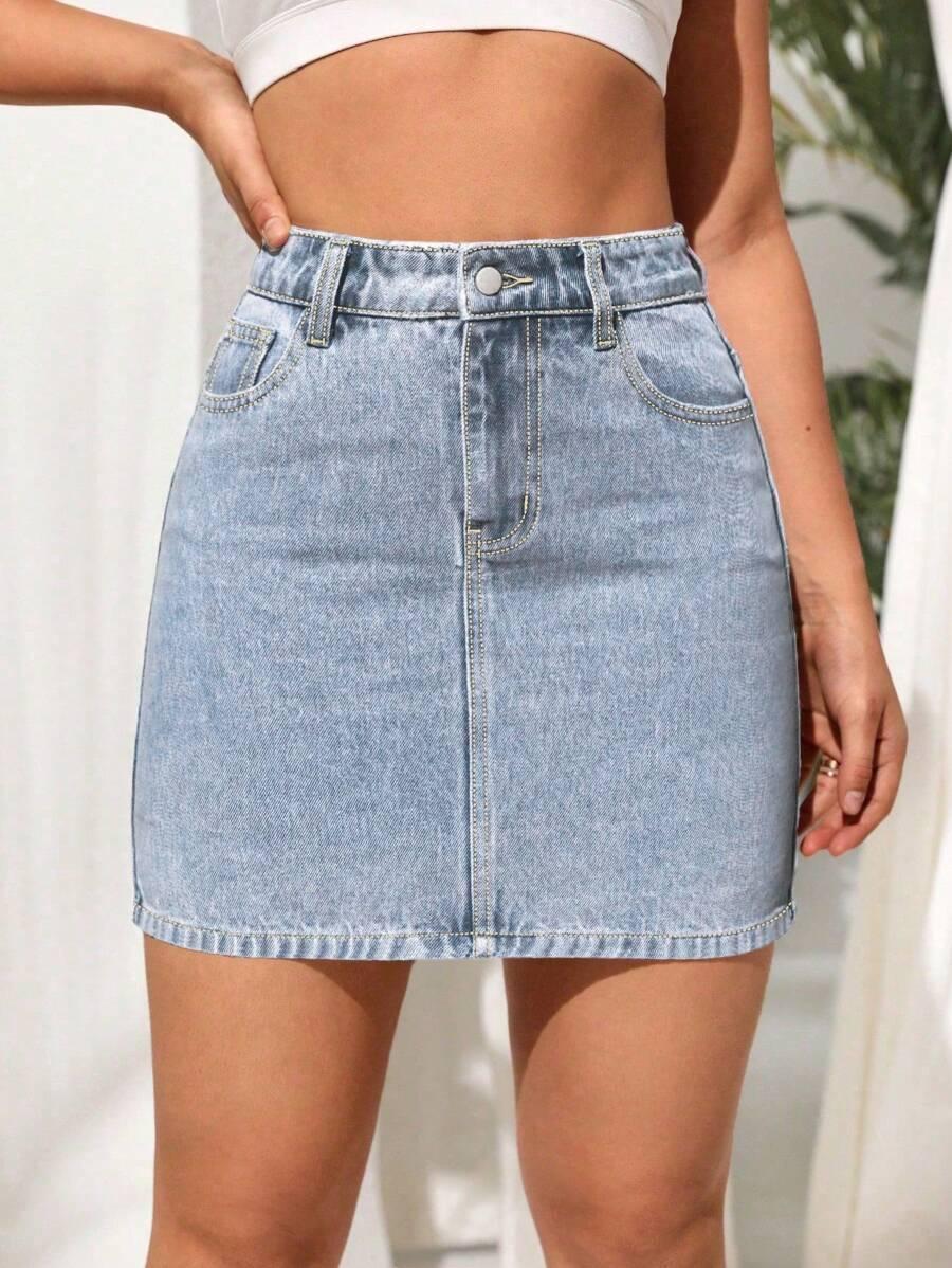 mini spódnica jeans