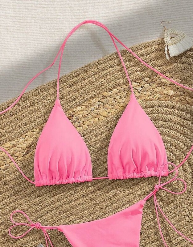różowa góra od bikini