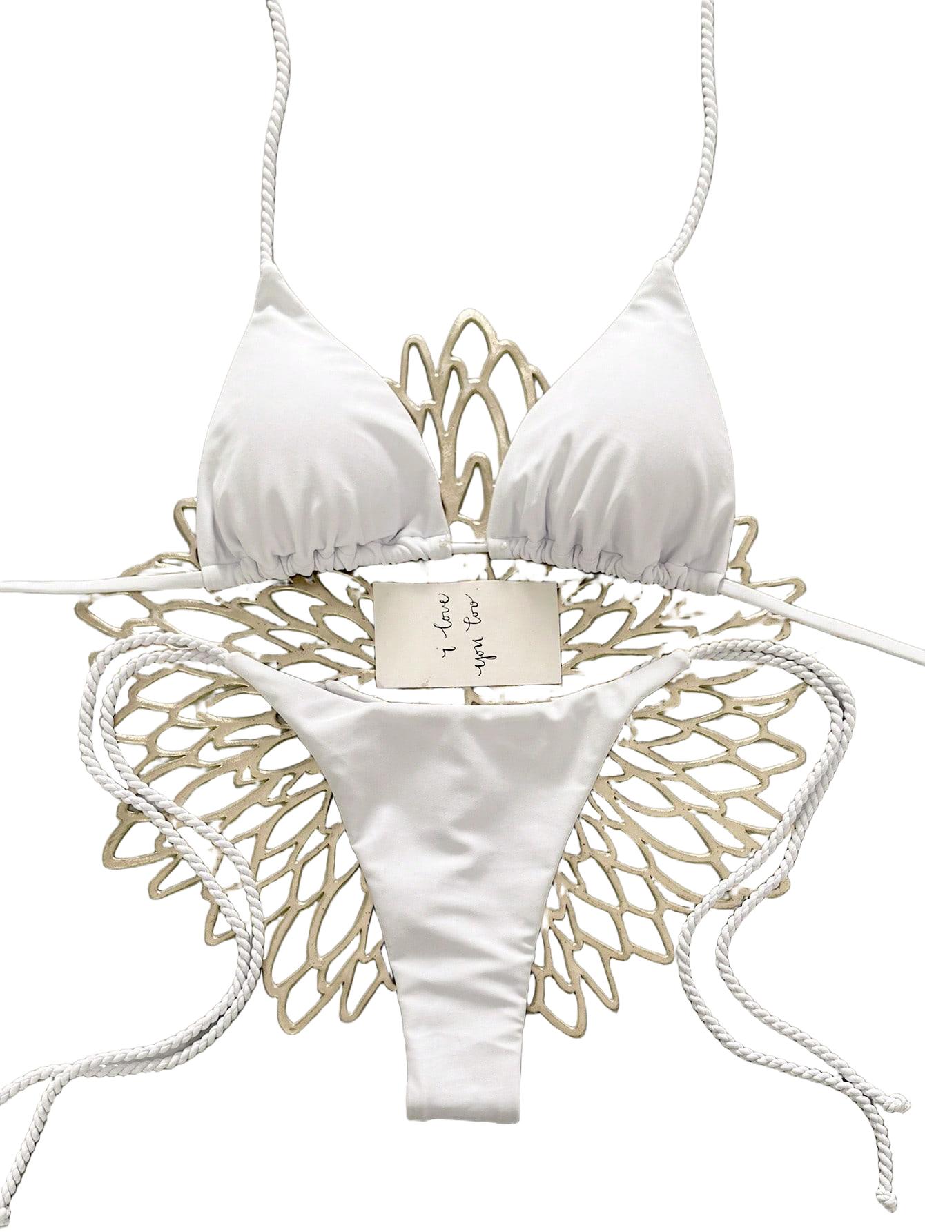 BIAŁE BIKINI DWUCZĘŚCIOWE