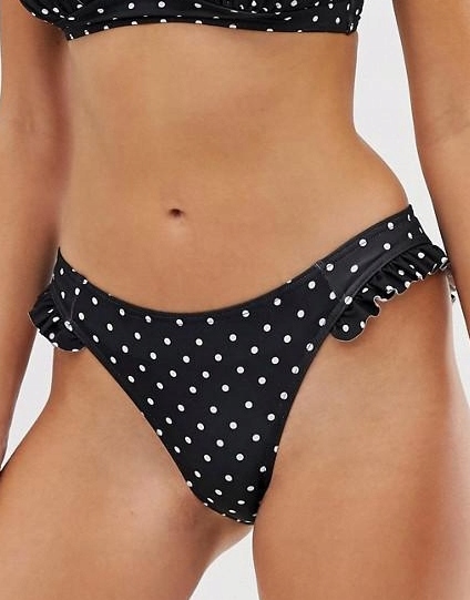 dół od bikini wzór groszki 