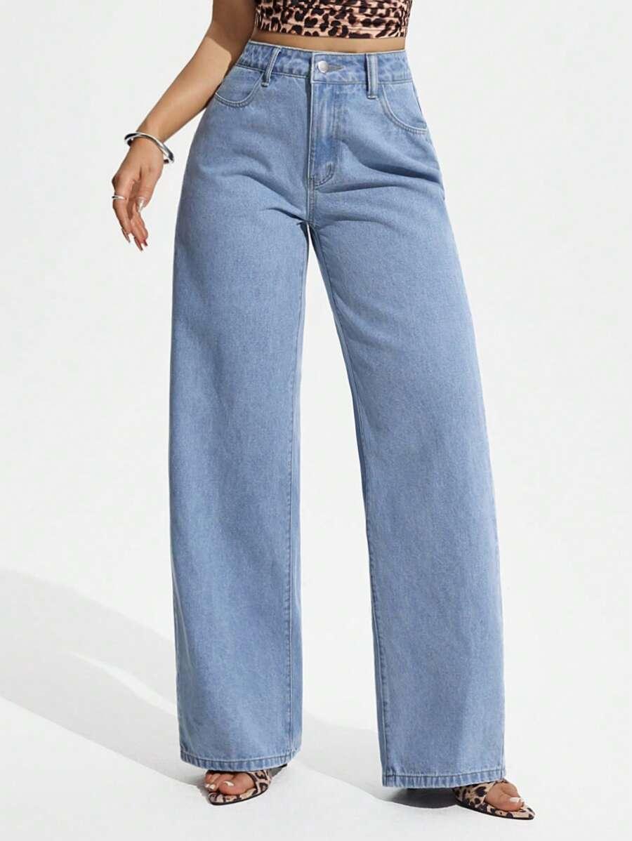 NIEBIESKIE SPODNIE JEANS