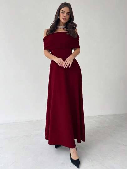 BORDOWA MAXI SUKIENKA